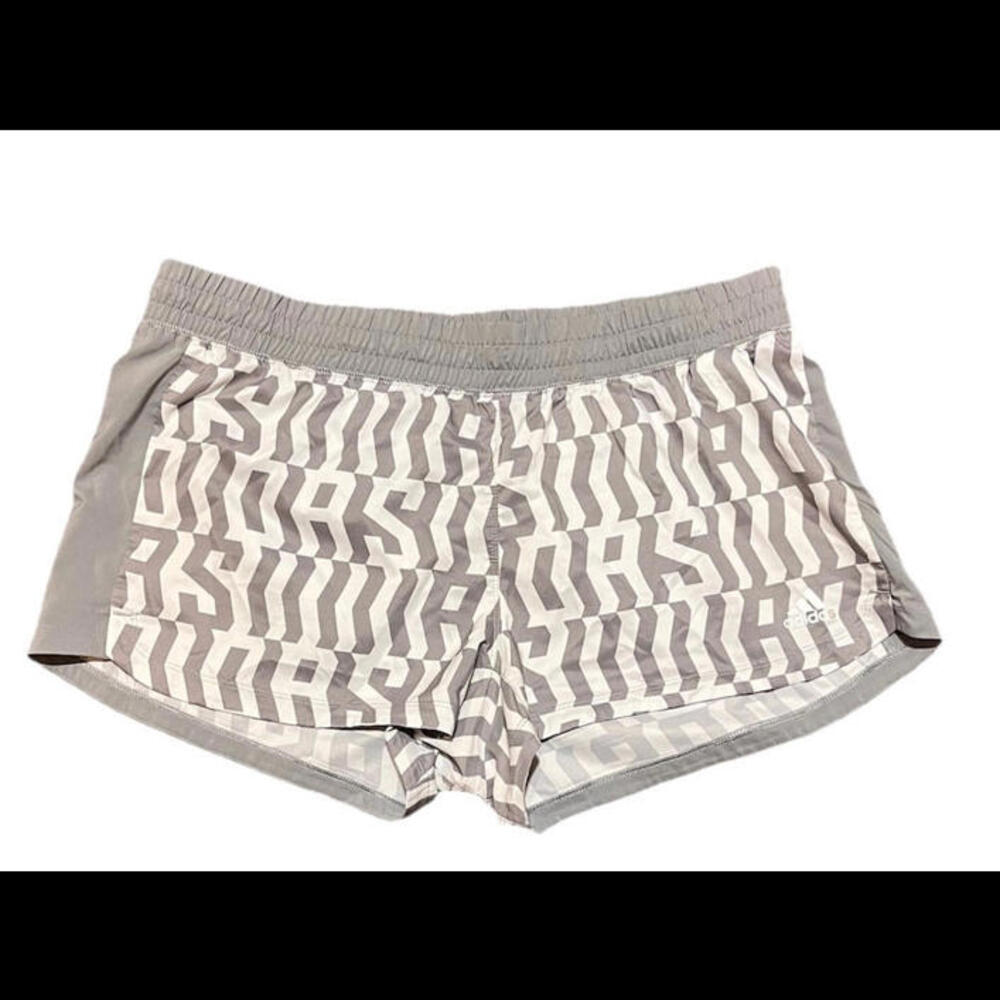 Adidas Aeroready Athletic Shorts Women's Large Grey  Lightweight Activewear